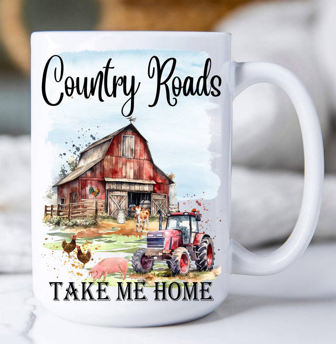 Country road take me home Coffee Mug