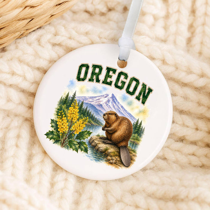 Oregon State Bird and Animal Ornament