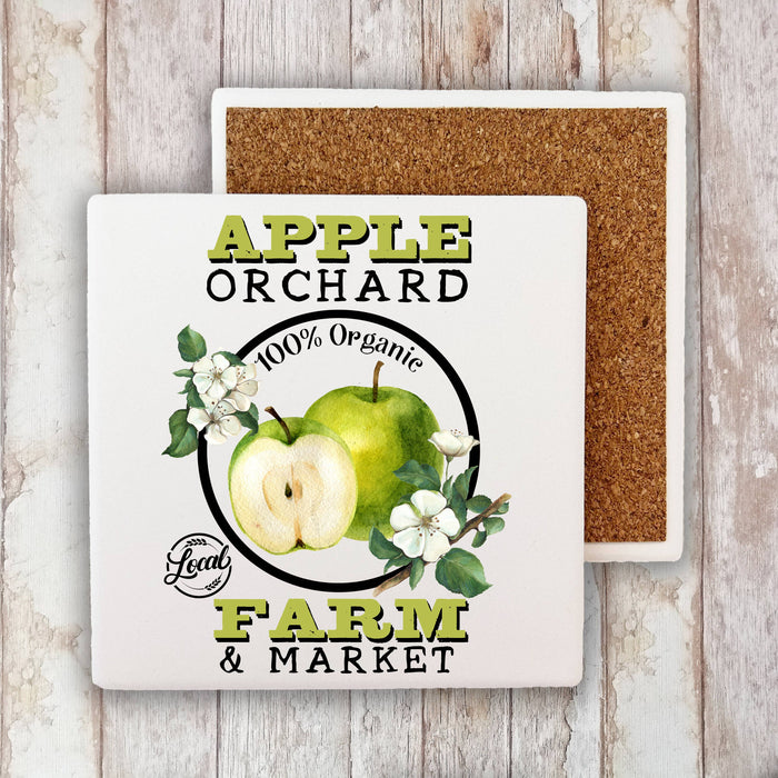 Farm Fresh Apples Orchard  Stone Coaster