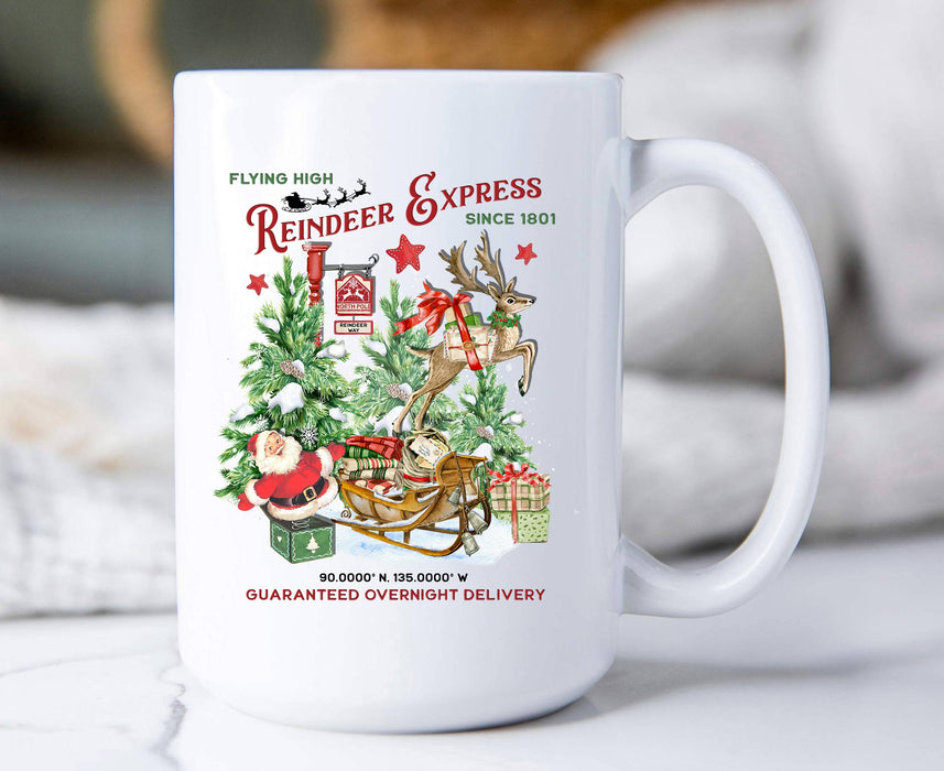 Christmas Reindeer Express Coffee Mug