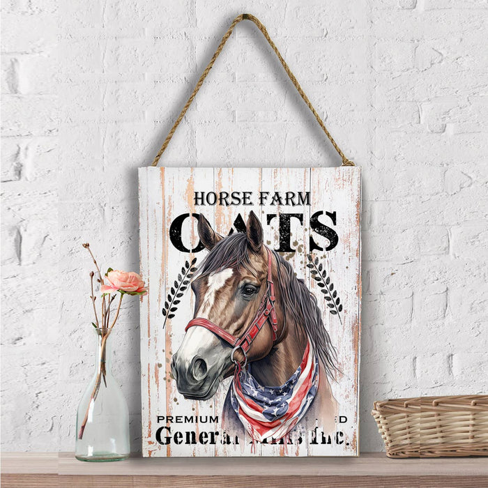 Horse Farm Oats Farmhouse Wall Decor