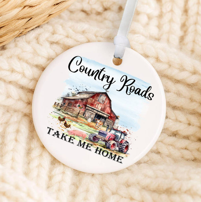 Country road take me home Ornament