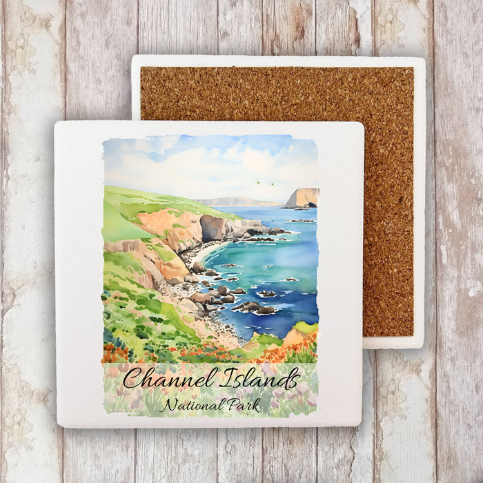 Channel Island Nationa Park California Stone Coaster
