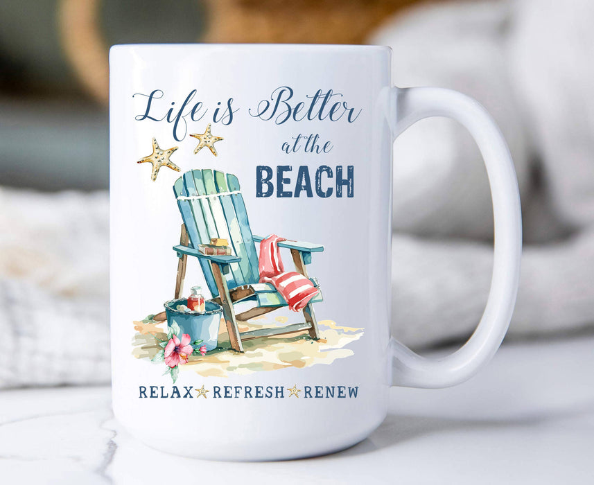 Coastal Life is better at the Beach Coffee Mug