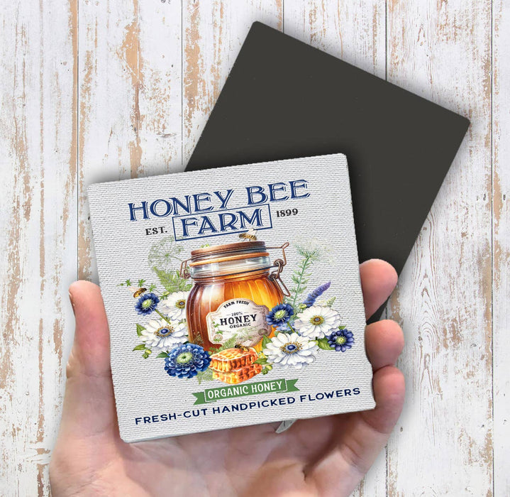 Modern Farmhouse Honey Bee Farm Magnet Fridge
