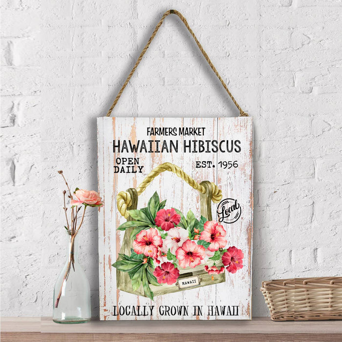 Hawaii State Flower Hibiscus Souvenir Wall Decor