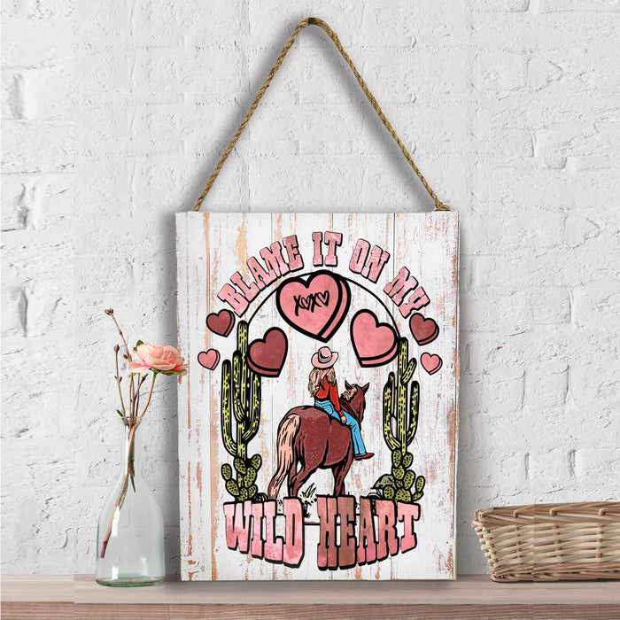 Valentine Wild Heart Western Wall Decor