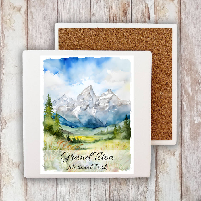 Grand Teton National Park Wyoming Stone Coaster