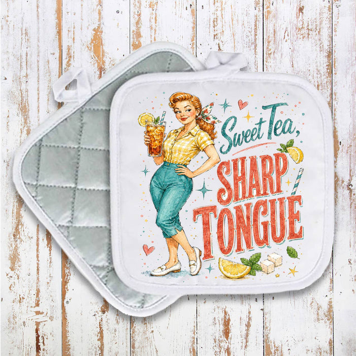 Funny Sweet Tea Sharp Tongue Pot Holder