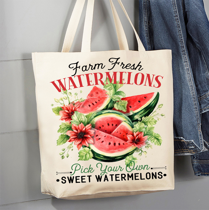 Farm Fresh Watermelon  Canvas Tote Bag