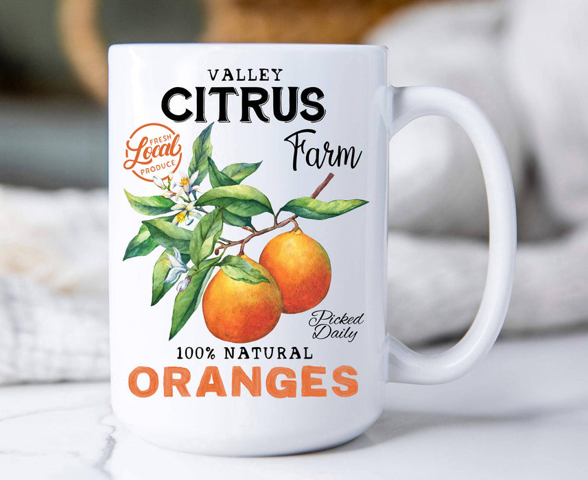 Farm Fresh Citrus Oranges  Coffee Mugs