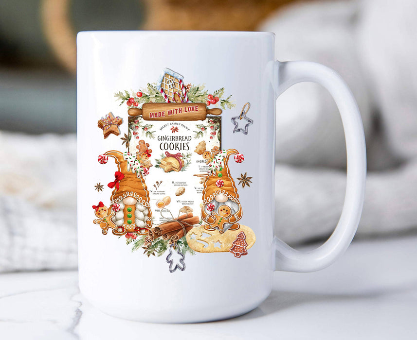 Christmas Gingerbeard Recipe Gnomes Coffee Mug