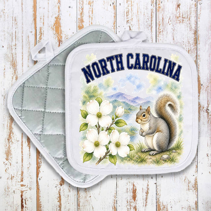 North Carolina State Bird and Animal Pot Holder