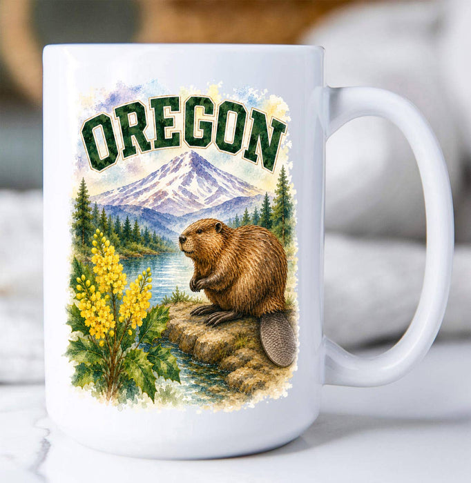 Oregon State Bird and Animal Coffee Mug