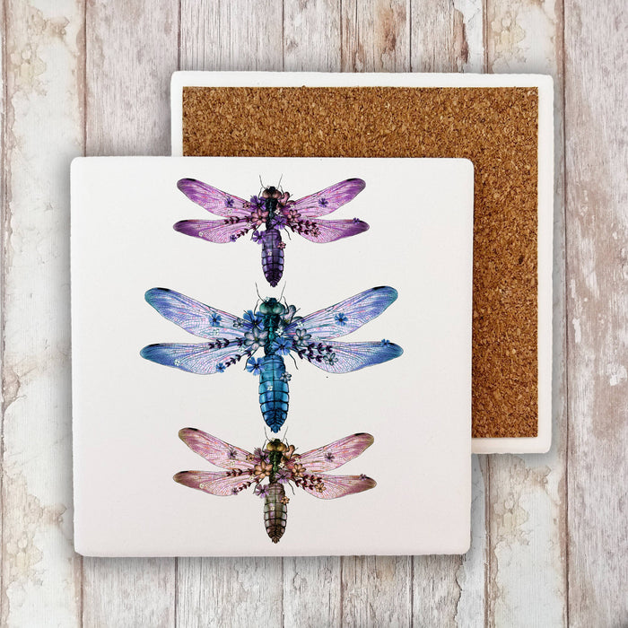 Vintage Dragonflies Insect  Stone Coaster