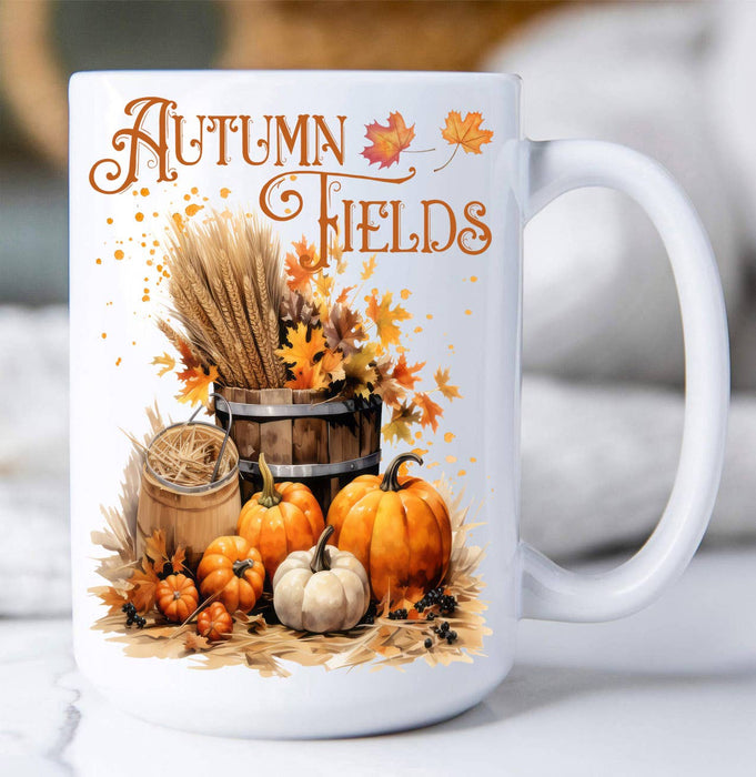 Autumn Fields Pumpkin Harvest Coffee Mug