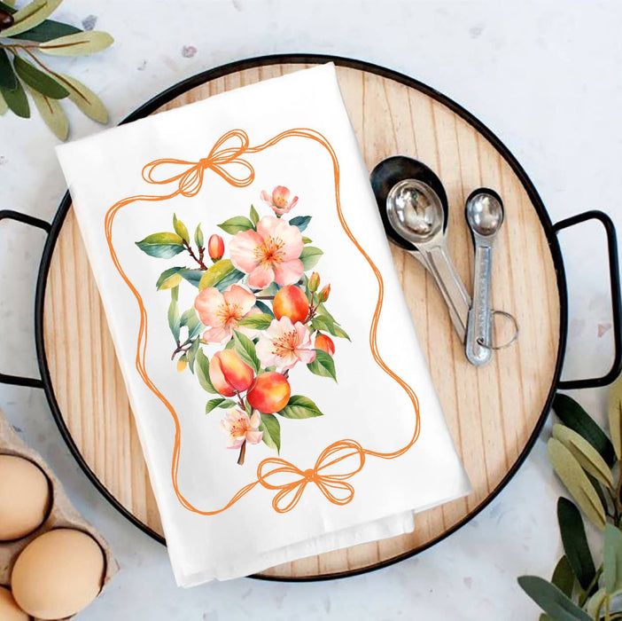 Vintage Peaches Tea Towel