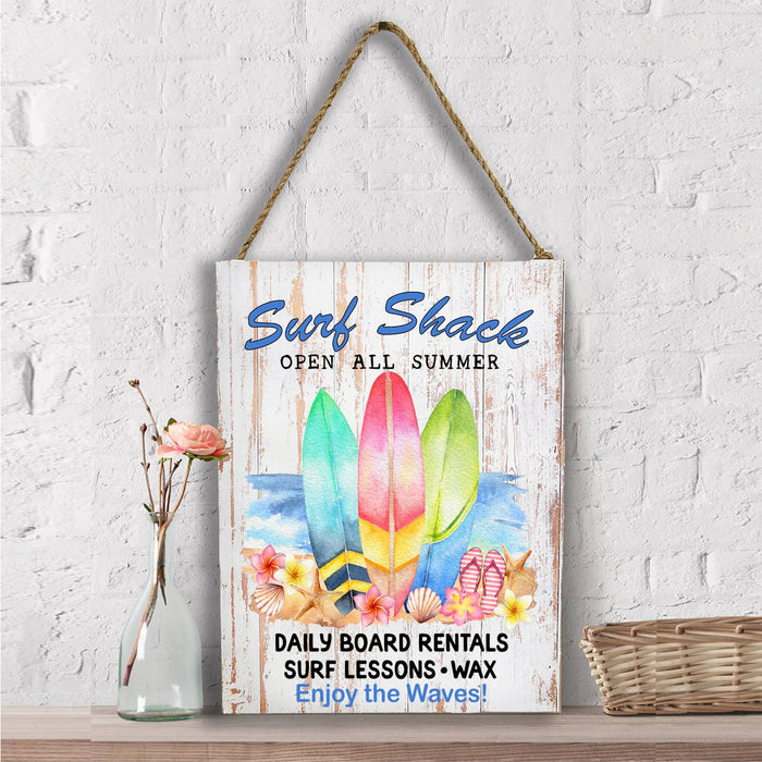 Surf Shack Enjoy the Waves Beach Wall Decor