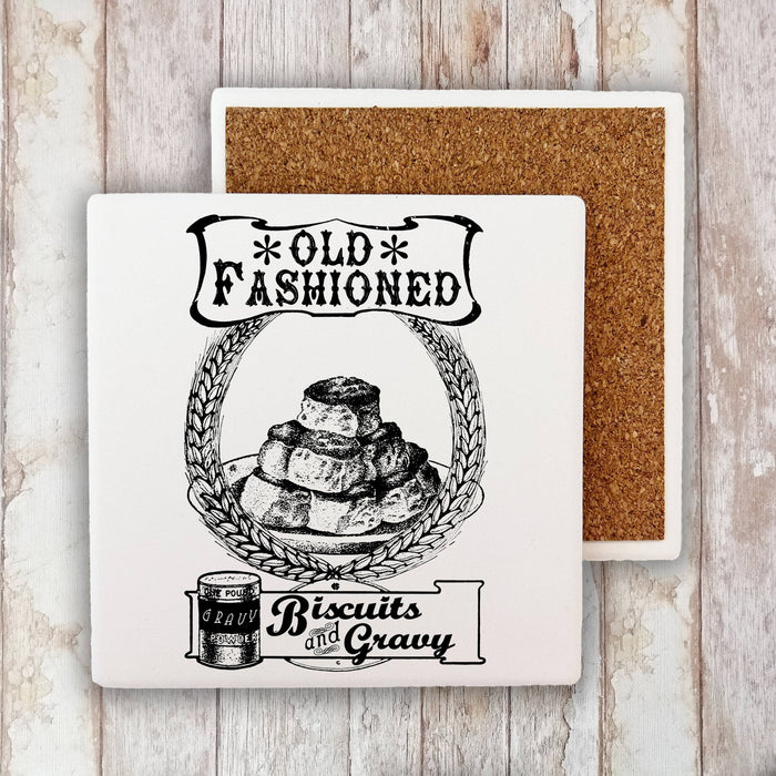 Country Farm, Biscuits & Gravy, Stone Coaster