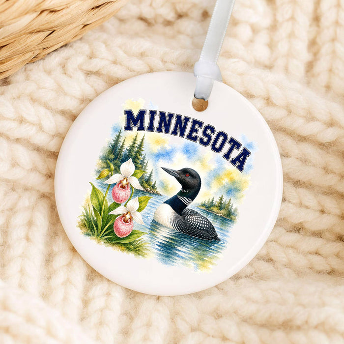 Minnesota State Bird and Animal Ornament