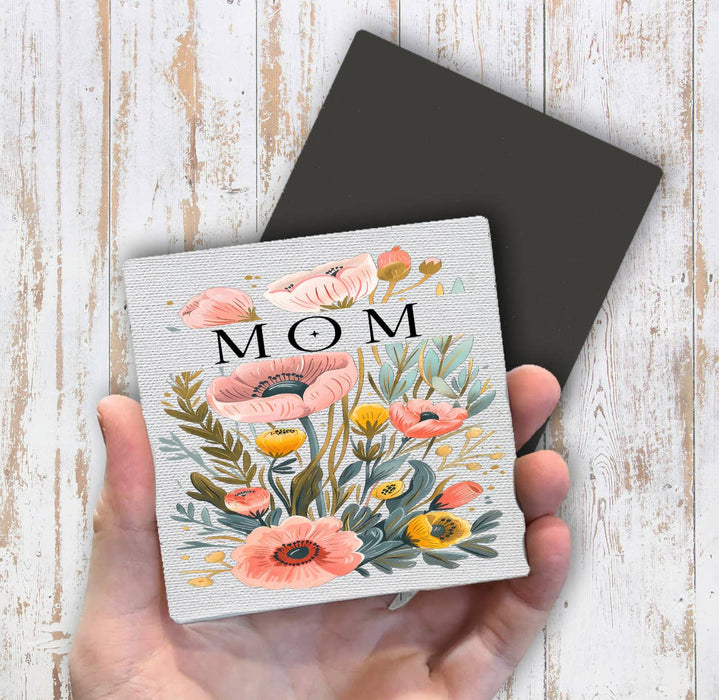 Mothers Day Mom Flowers Magnet Fridge
