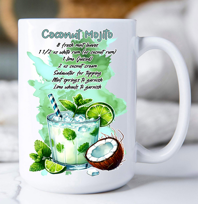 Summer Cocktail Coconut Mojito Coffee Mug