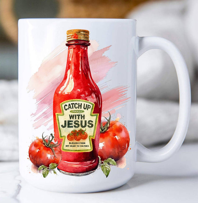Catch Up with Jesus Spiritual Coffee Mug
