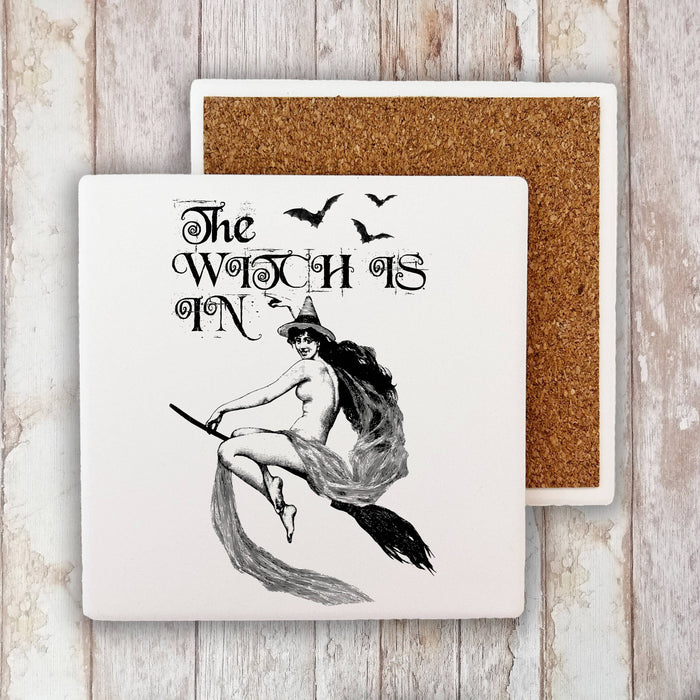 The Witch us In Halloween Stone Coaster