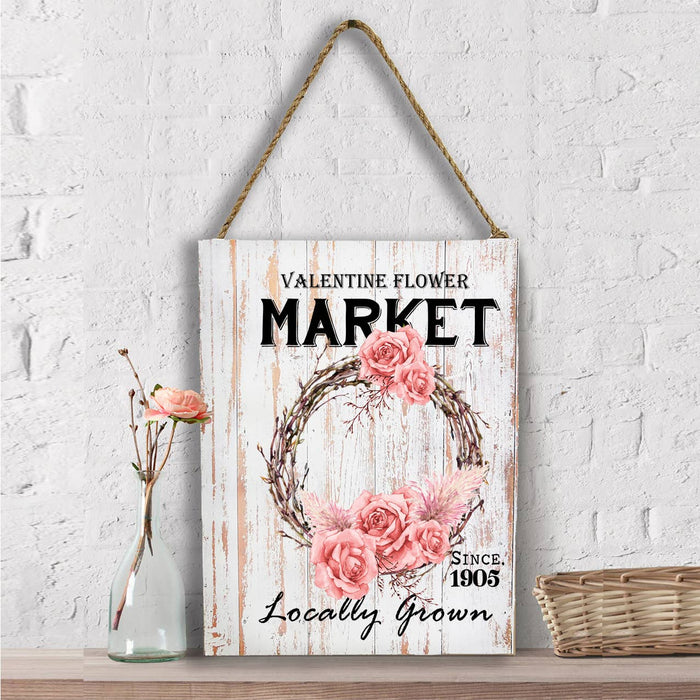 Valentine Flower Market Boho  Wall Decor
