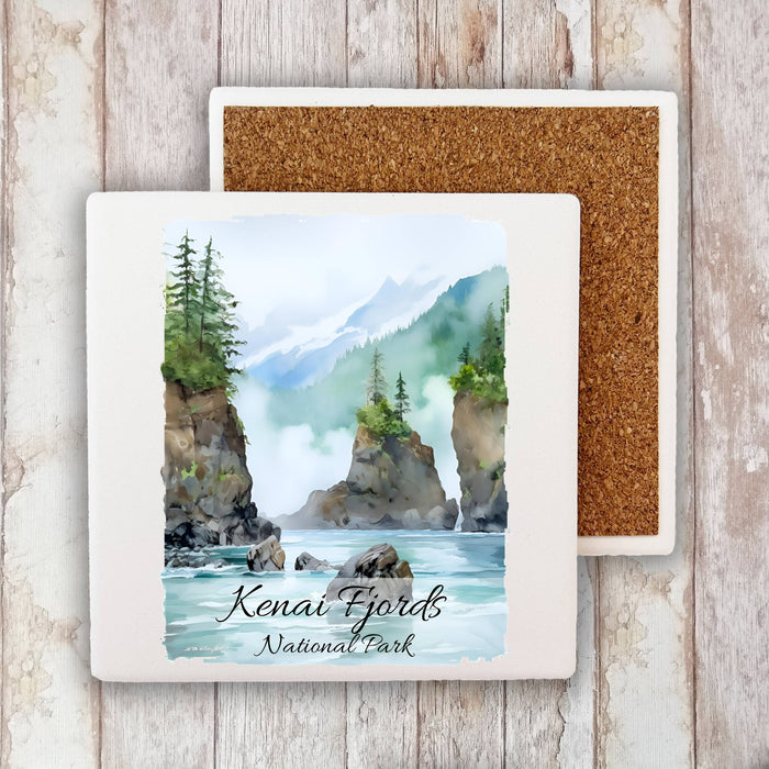 Kenai Fjords National Park Alaska  Stone Coaster