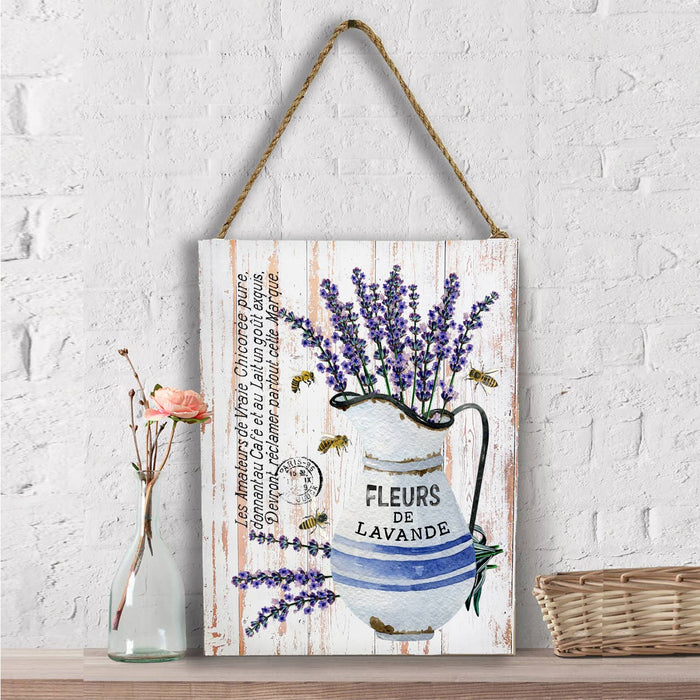 Farmhouse Lavender Fleurs Paris  Wall Decor