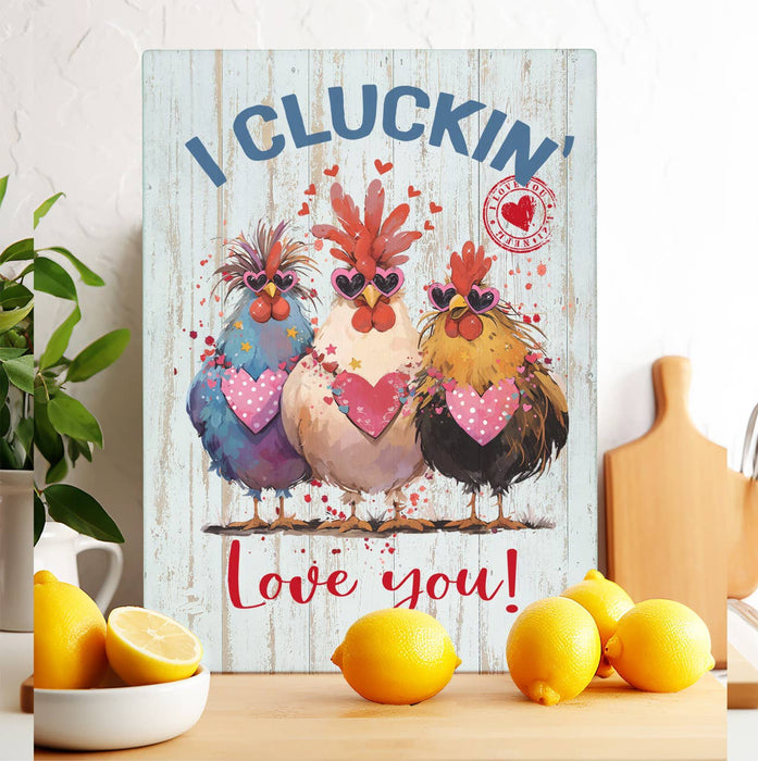 Love Story Never Ends Heart Glass Cutting Board Trivet