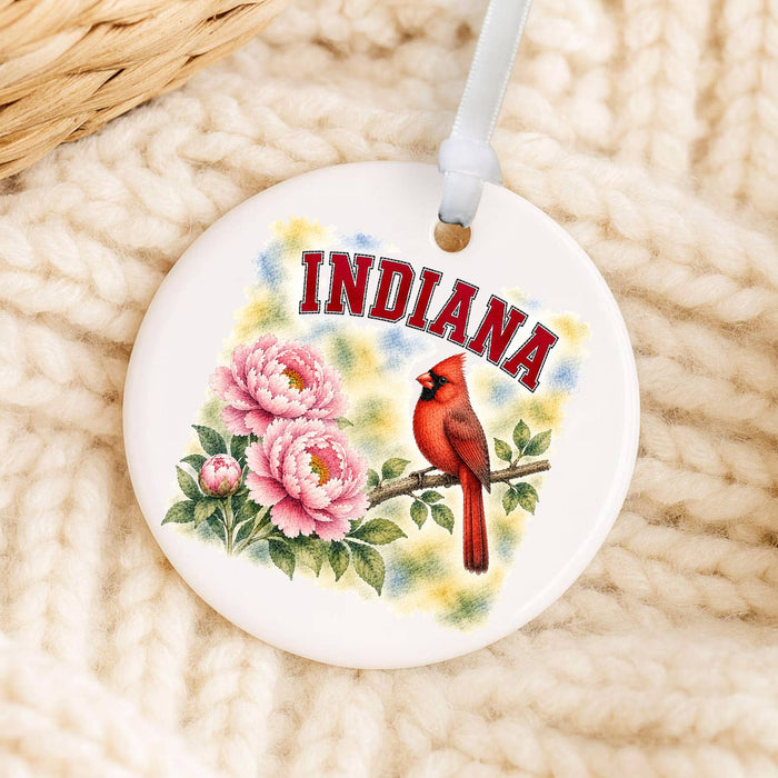 Indiana State Bird and Animal Ornament