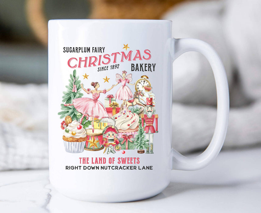Christmas Pink Sugar Plum Bakery Coffee Mug