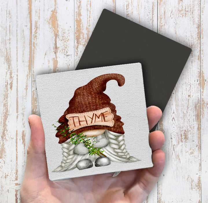 Gnome Herbs Thyme Magnet Fridge