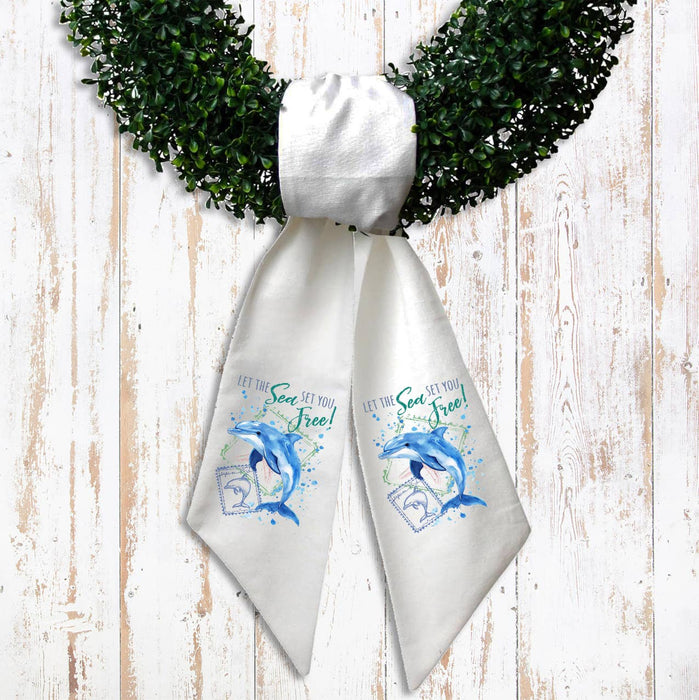 Sea Set you Free Doplphin Ocean Wreath Sash