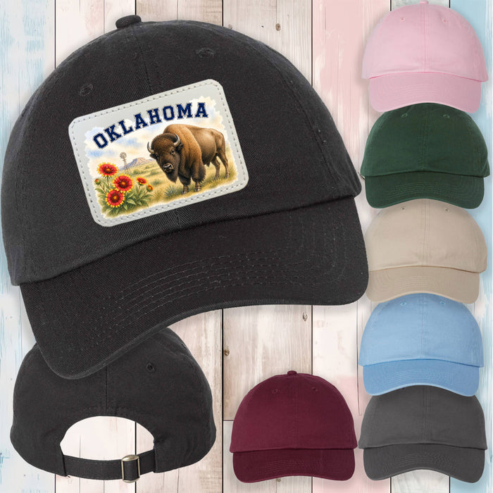 Oklahoma State Bird and Animal Baseball Hat