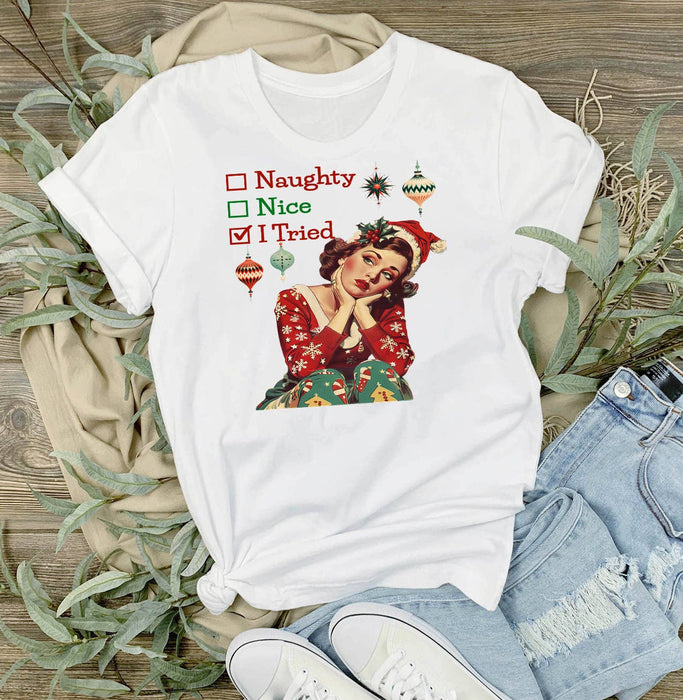 Merry Christmas Deer Red Cardinals T-Shirt