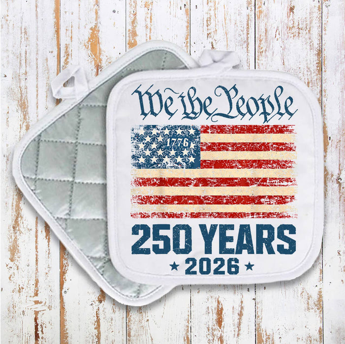 Patriotic We The People 250 America Pot Holder
