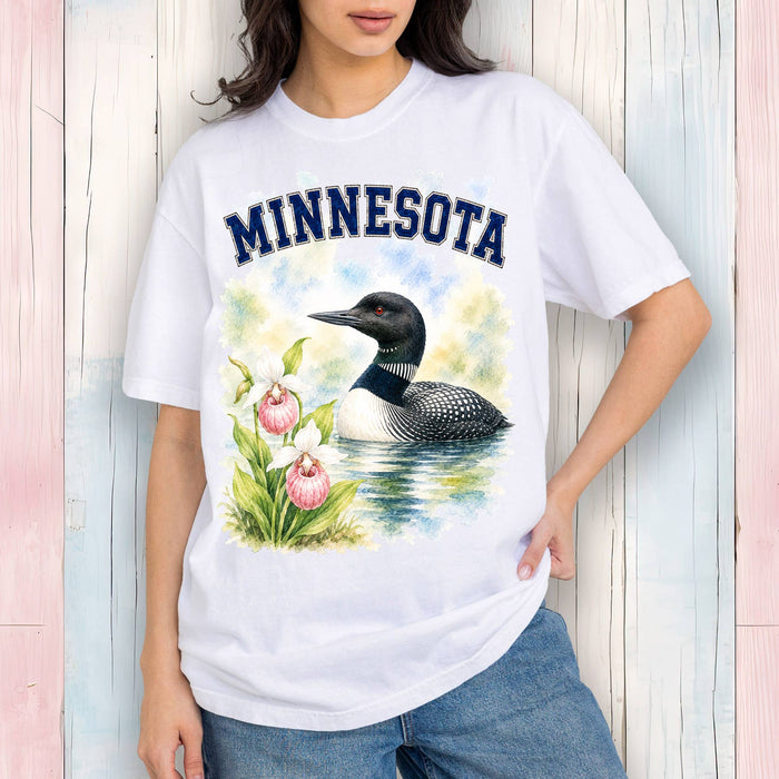 Minnesota State Bird and Animal T-Shirt