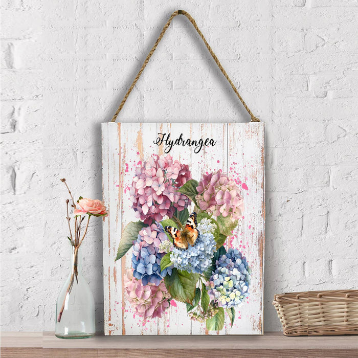 Spring Garden Pink Hydrangeas Wall Decor