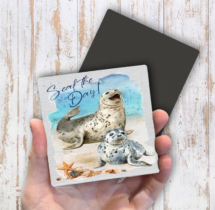 Seal the Day Coastal Ocean Magnet Fridge