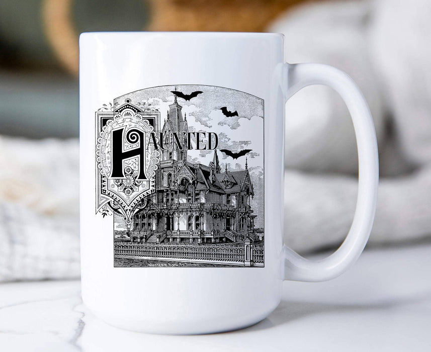 Haunted House Bats Antique, Coffee Mugs