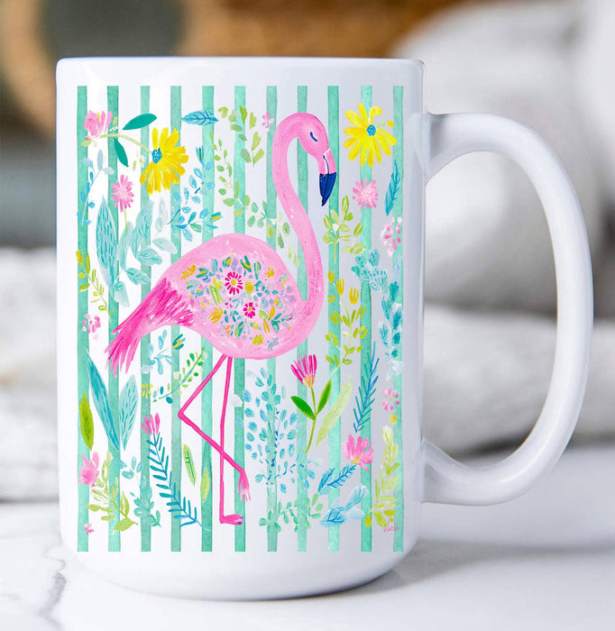 Tropical Pink Flamingo Coffee Mug