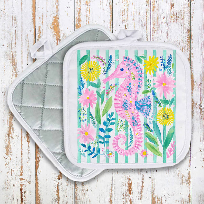 Coastal Sea Horse Ocean Pot Holder