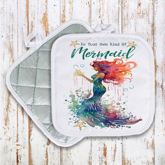 Be Your Own Kind of Mermaid Pot Holder Oven Mitt