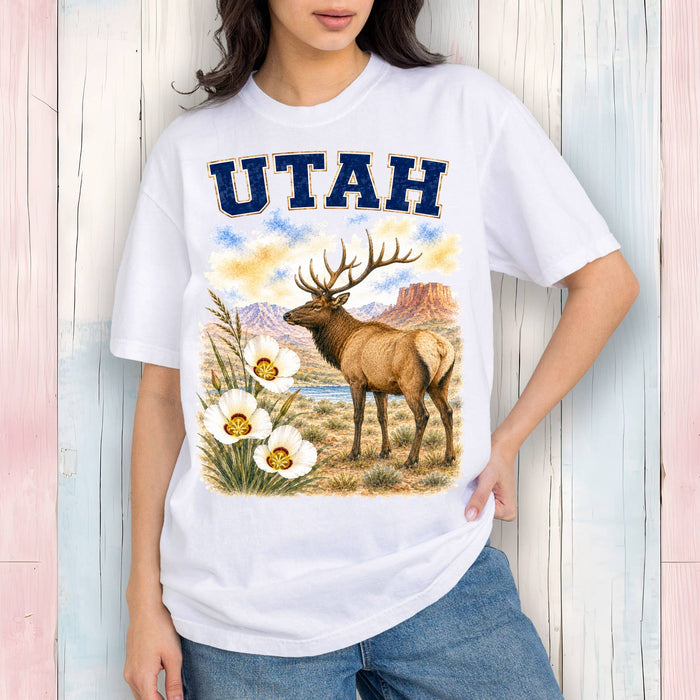 Utah State Bird and Animal T-Shirt