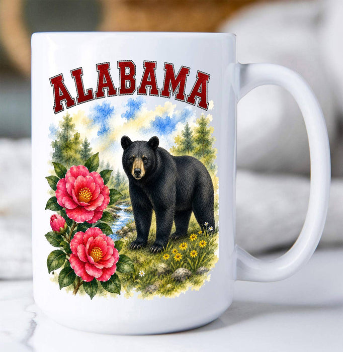 Alabama State Bird and Animal Coffee Mug