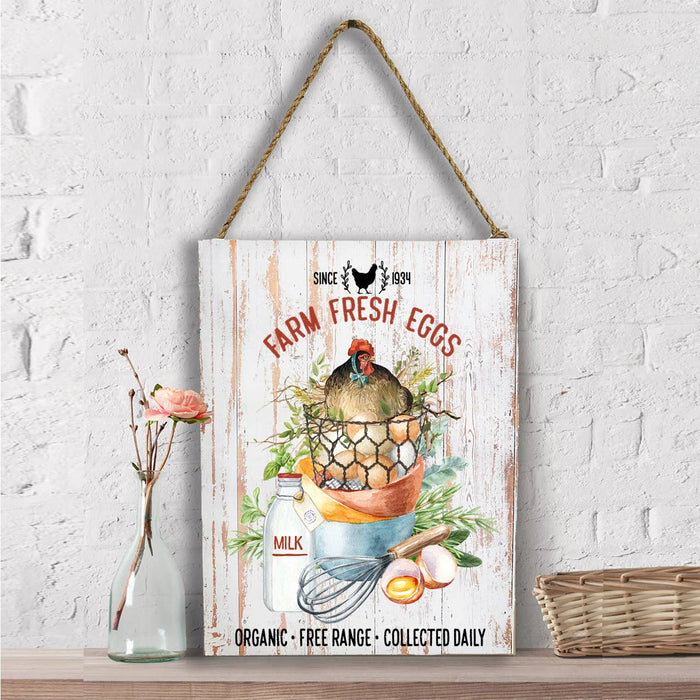 Farm Fresh Eggs Farmers Market Wall Decor