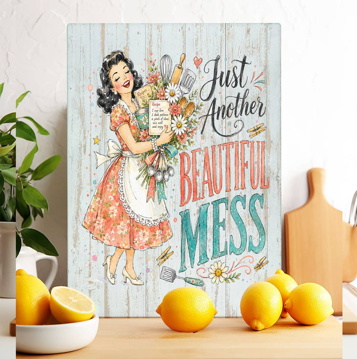 Housewives Beautiful Mess Glass Cutting Board